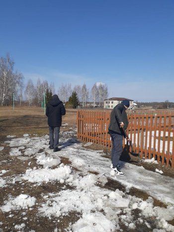  Весенняя пора.Подготовка территории к уборке.